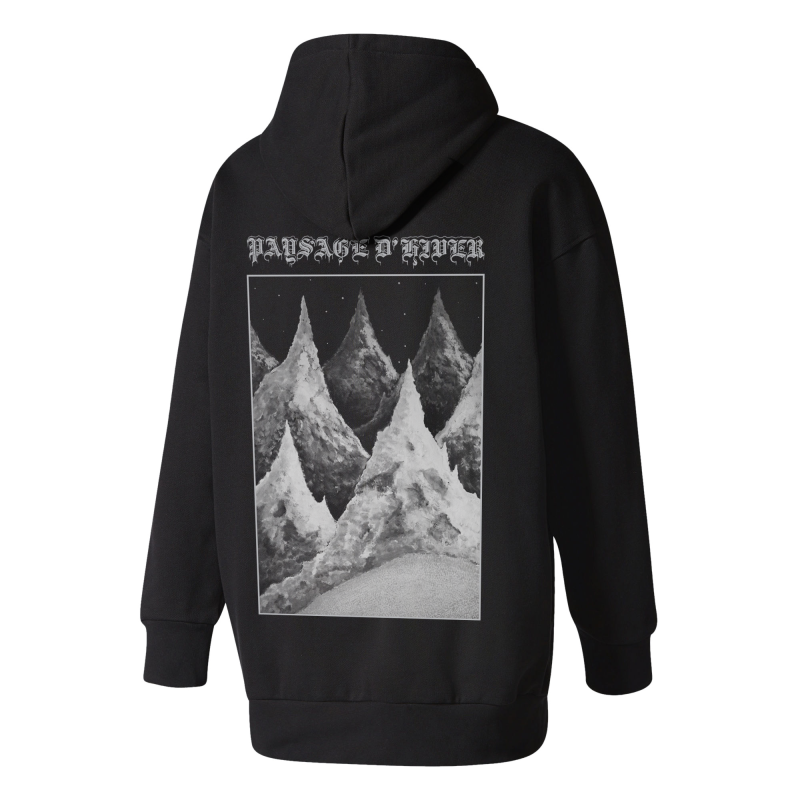 Paysage d’Hiver - Die Berge (Bio) Hooded Sweater  |  XXXL  |  black